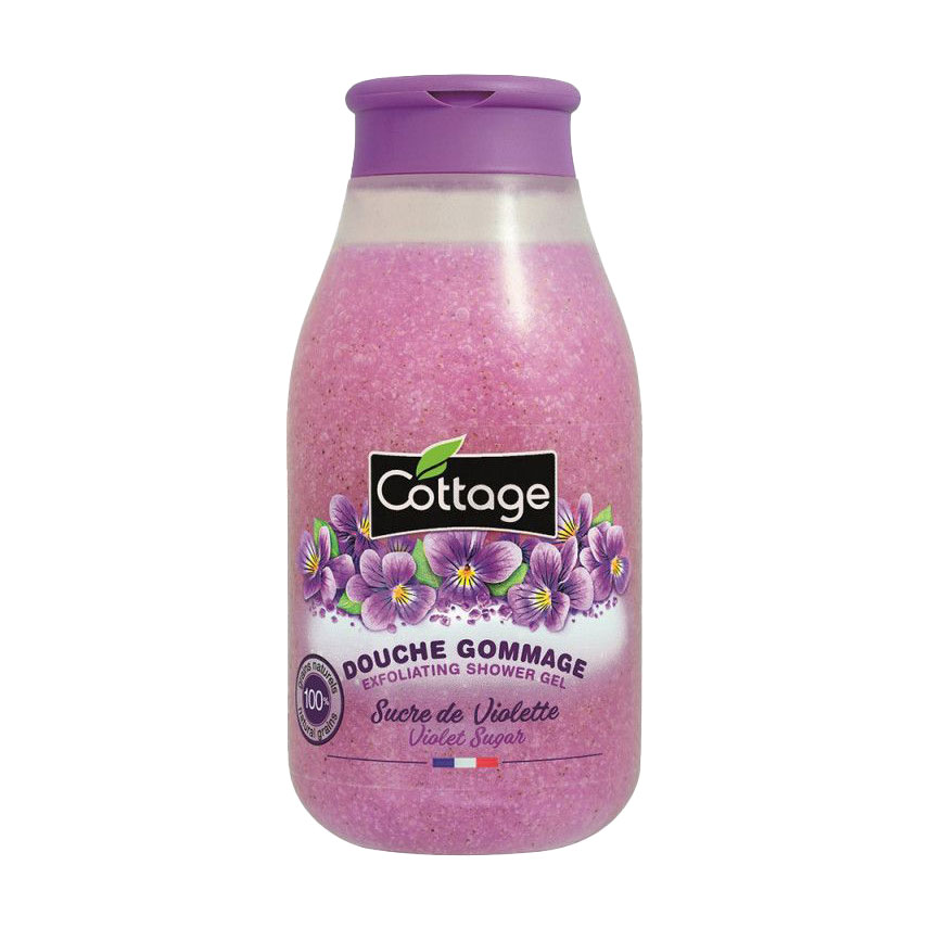 Гель-ексфоліант для душу Cottage Exfoliating Shower Gel, Violet Sugar, 270 мл